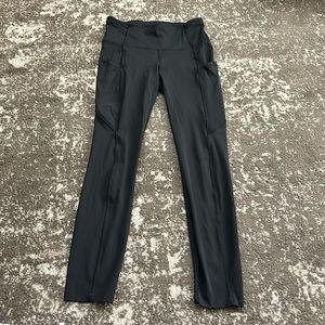 Black Lululemon fast & free 25” size 4